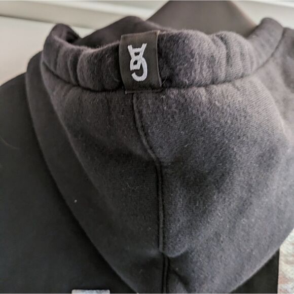 GOOD AMERICAN SHORT SLEEVE HOODIE SWEATER SZ 0/1 - Picture 5 of 7